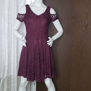 NWOT plum lace dress